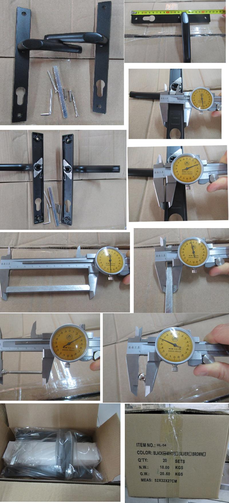 Die-Casting Spring Loaded Aluminum Door Handle with 5 Colors