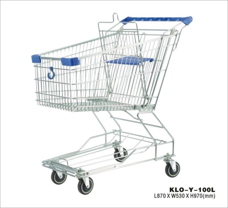 Supermarket Heavy Duty Shopping Trolley European Style Supermarket Shopping Cart