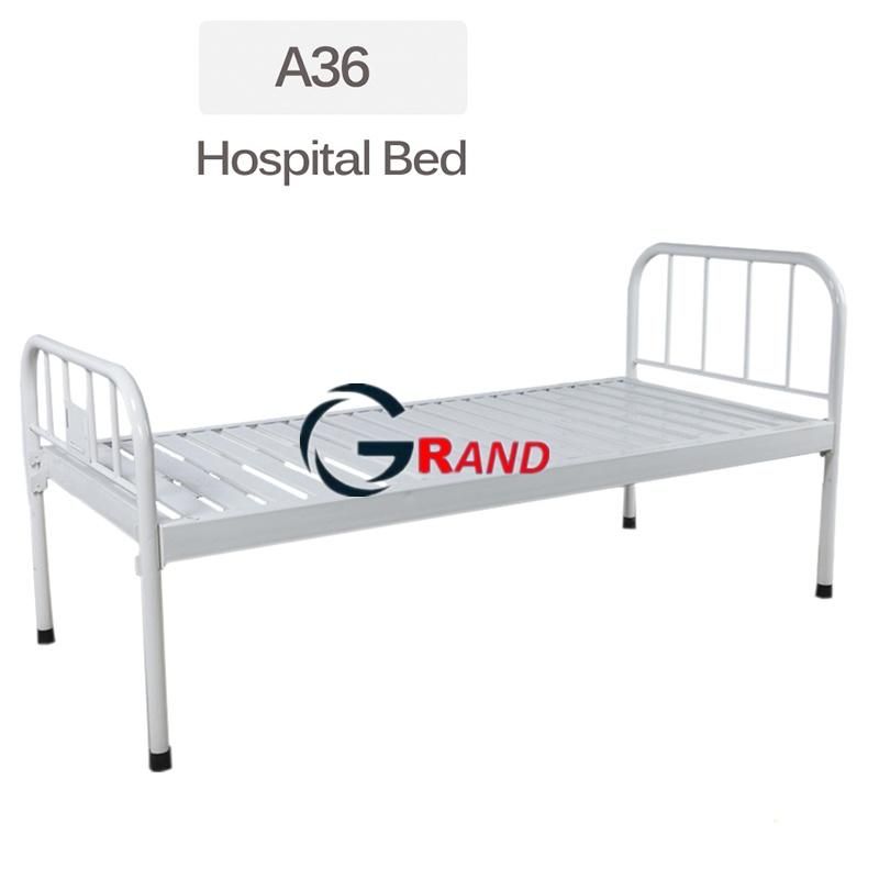 European Style Four Small Guardrails Central Control Casters Integrated Brakes Cold-Rolled Steel Hospital Bed