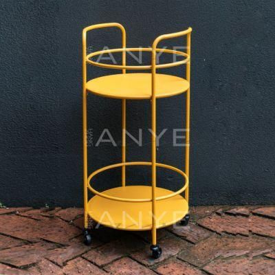 Restaurant Furniture Durable Two Layers Kitchen Trolly Camping Trolly Outdoor Dining Cart Food Truck