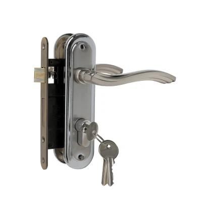 Standard Door Handle Plate Lock Lever Mortise Door Lock Sets Aluminum Handles Locks