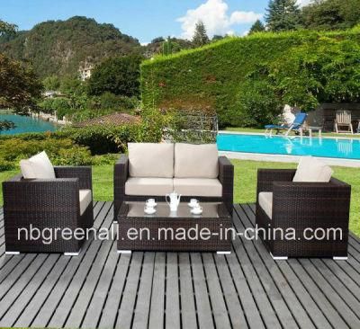 PE Rattan &amp; Aluminum Frame Furniture, Outdoor Rattan Garden Sofa Furniture