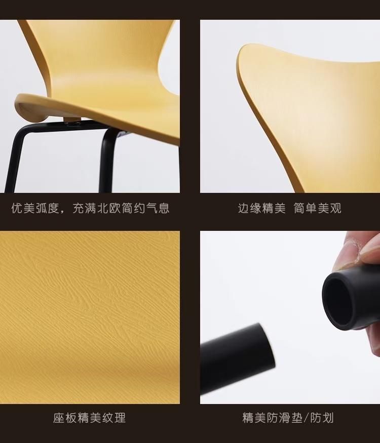 European Design Light Luxury Home Dining Chair Modern Minimalist Creative Leisure Chair