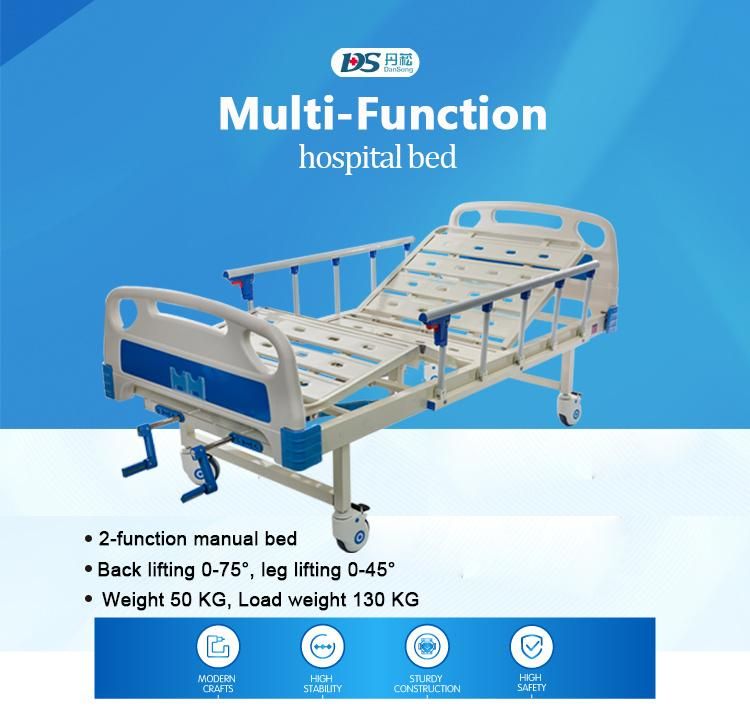 European Standard Two Functions Manual Hospital Bed