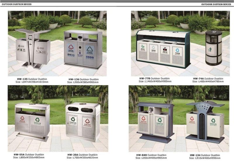 European Style Outdoor Waste Container From Shining Factory (HW-509)