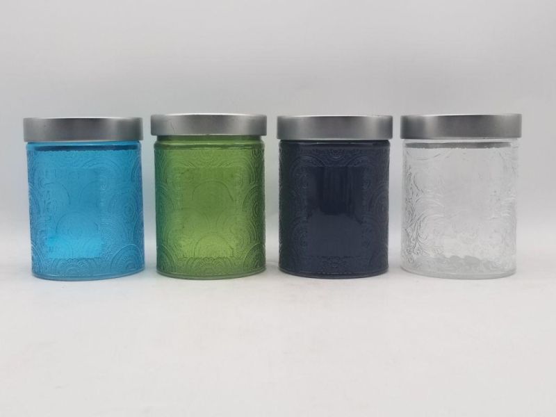 Glass Candle Holder with Various Customized Colors for Derection