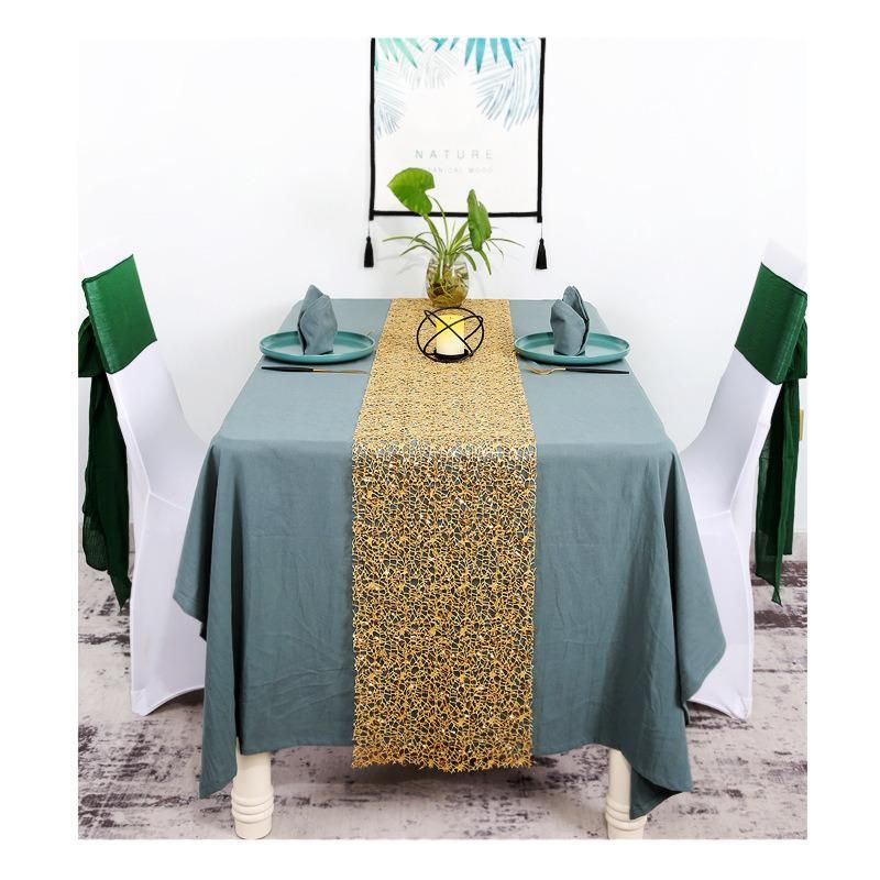 European Style About Table Flag Small Fresh Table Flag Home Cloth Tea Flag Embroidered Sequins