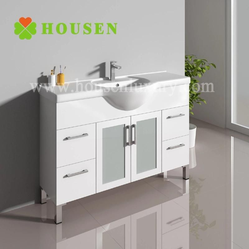 Cheap Furniture Small Bathroom Vanity Cabinet with Sink European Style