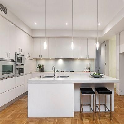 European Cabinet Design Modern White Glossy Laminate Kitchen Cabinets for Sale