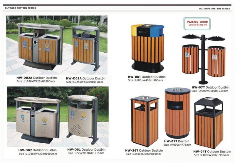 European Style Outdoor Waste Container From Shining Factory (HW-509)