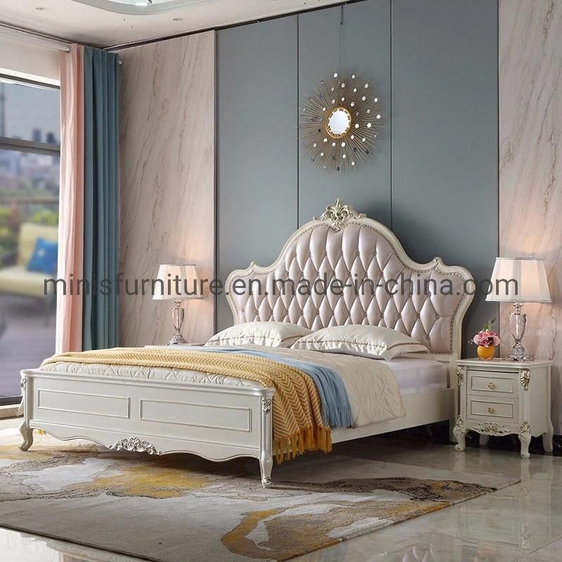 (MN-MB91) European Royal Style Furniture Bedroom Wooden Bed