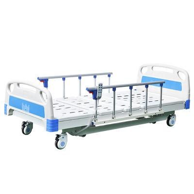 3 Functions Electric Medical Hospital Bed with Folding Aluminium Alloy Side Rails