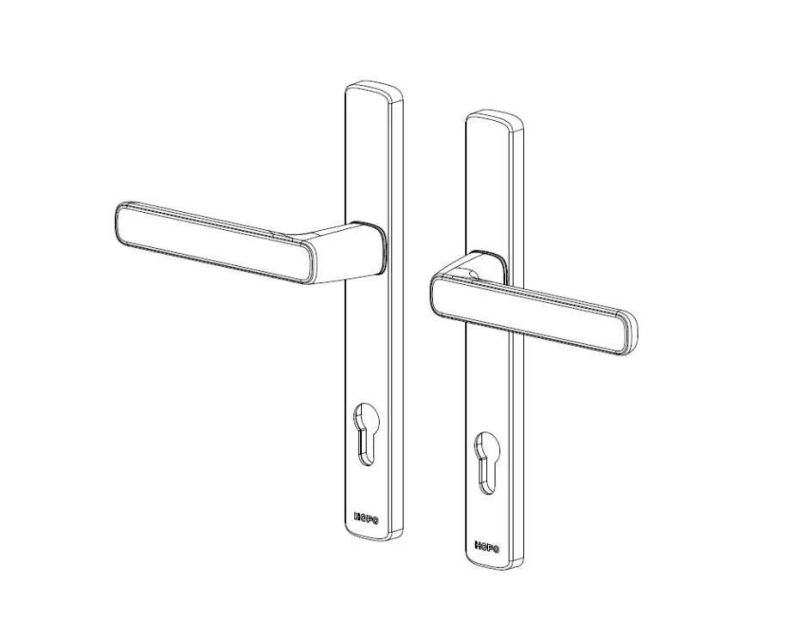 Hopo Classical Aluminum Alloy Door Handle Set