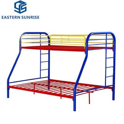 Children Room Furniture Colored Coated Metal Bed