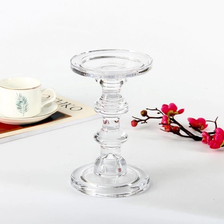 Home Decoration Wedding Decor Christmas Use Glass Candle Holder