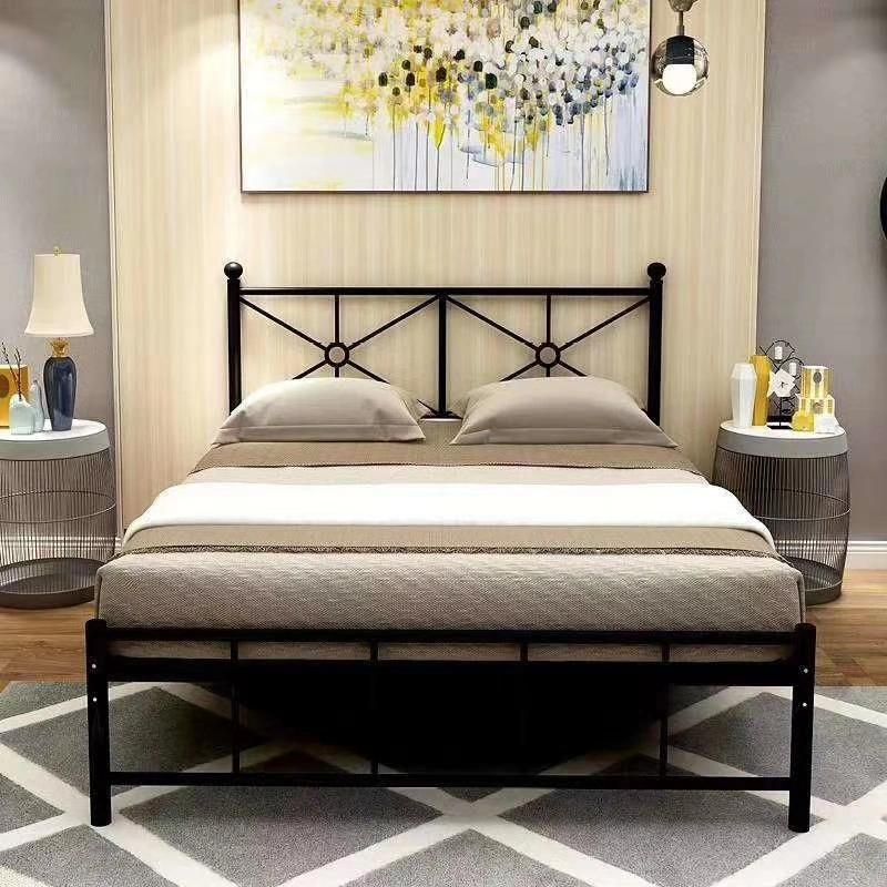 2020 Newest European-Style Metal Single Bed for Double Size