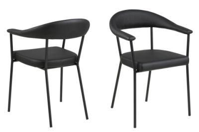 European Design Dining Room Furniture Ergonomic Velvet Steel Leg Dining Chair