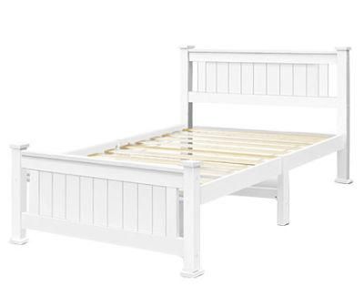 European White Pine Wood Single Bed