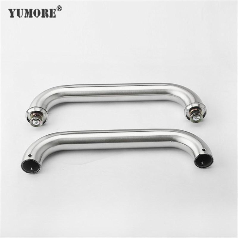 Customized Modern Staineless Steel Satin Glossy Glass Show Door Handle