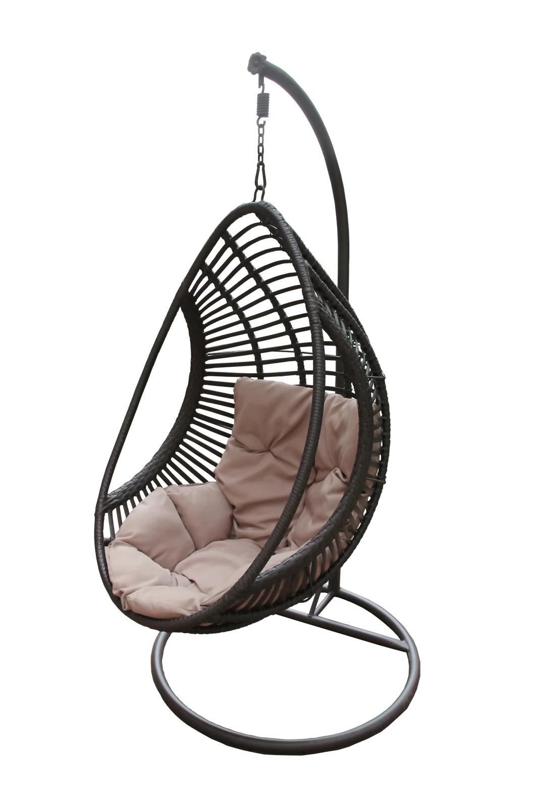 Outdoor Patio Wicker Hammock Garden Hanging Rattan Egg Swing Chair
