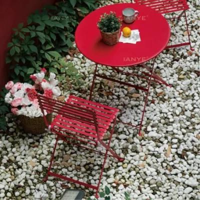 Backyard Dining Furniture Rust Resistant Foldable Coffee Table and Chair Outdoor Leisure Furniture