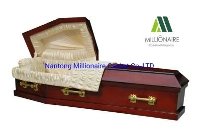 Mahogany Wood Oak Wood Cherry Wood Pine Wood Coffins Made by China Casket and Coffin Factory