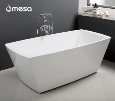 European Style Stand Alone Acrylic Soaking Freestanding Bathtub with Cheap Price for Bathroom