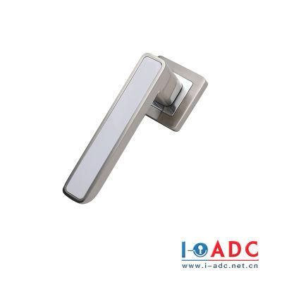 Aluminum Square Mortise Lock Push Pull Door Handle Lock with Plate