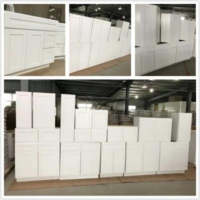 Guangzhou Modular Solid Wood Kitchen Cabinets Wooden Furniture