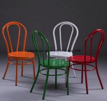 European Restaurants, Wrought Iron Chairs, Dining Chair Personality Fashion Sheet Metal Chair Chair Color Fast Food Restaurant Hotel (M-X3418)