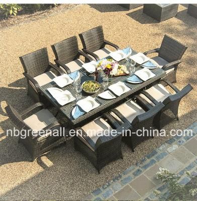 8 Seater Large Table and Chair Hotel Patio Rattan Outdoor Garden Furniture