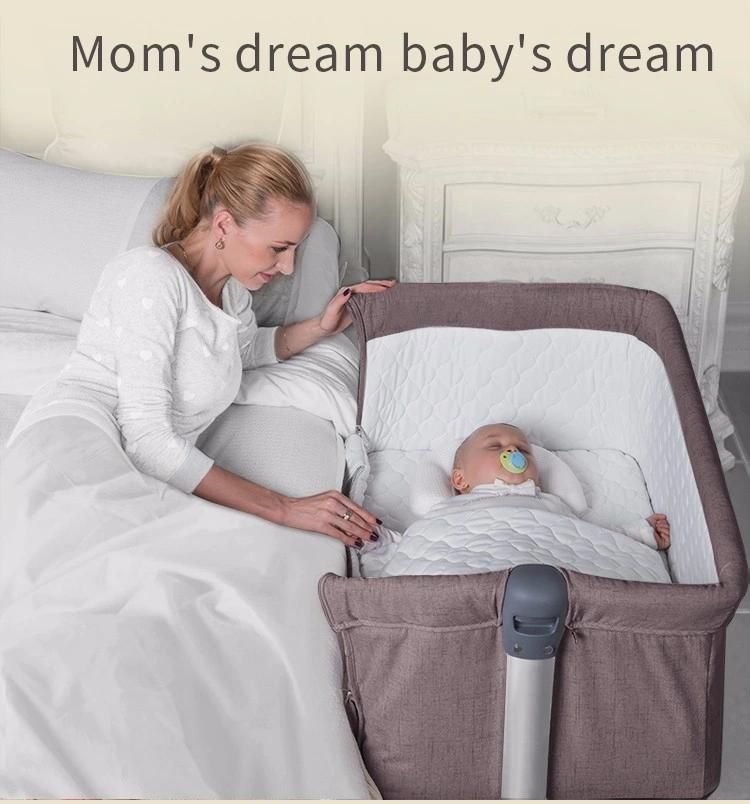 2022 OEM Newborn Adjustable Baby Cot Infant Cradle Cribs