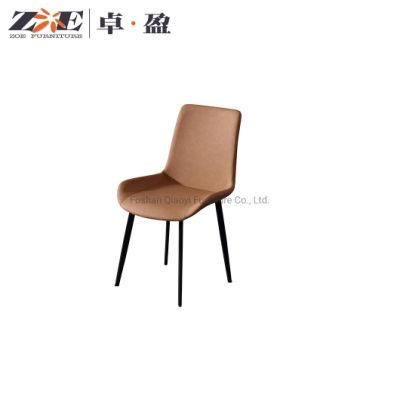Factory Direct High End Kitchen Upholstered Nordic Modern Dining Chair with Metal Legs