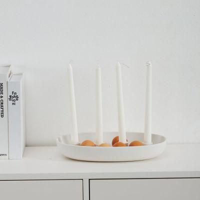 Christmas Nordic White Votive Dinner Ceramic Candle Stick Holder Weddings