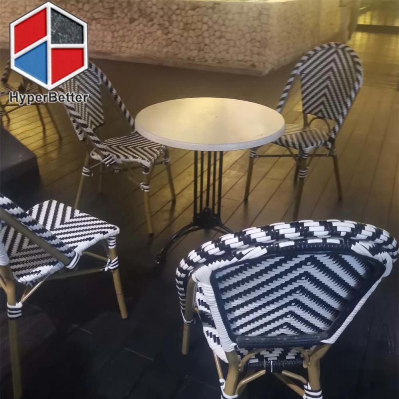 Arm Synthetic Rattan Chairs for Outdoor Table