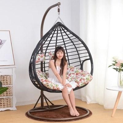 New Design Home Cane Furniture Casual Outdoor Patio Swing Chair Egg Wicker Armchair