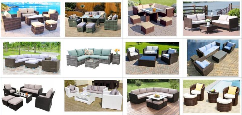 7PC Rattan Sofa Set Outdoor Sectional Patio Furniture