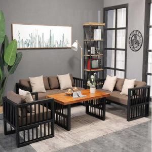 Office Furniture Fabric Sofa Set 1+2+3 with Coffee Table