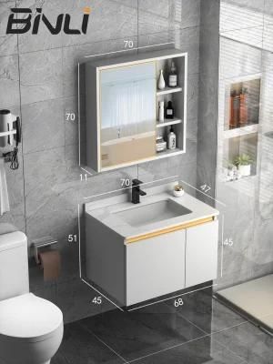 700mm European Style Stable Stainless Steel Bathroom Vanity with Good Factory Price