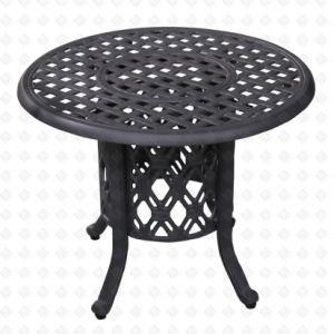 Cast Aluminum Furniture Outdoor Furniture Garden Furniture Coffee Table with Champagne Holder