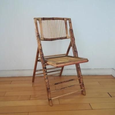 Cheap Vintage Hotsale Outdoor Garden Folding Bamboo Chair for Events