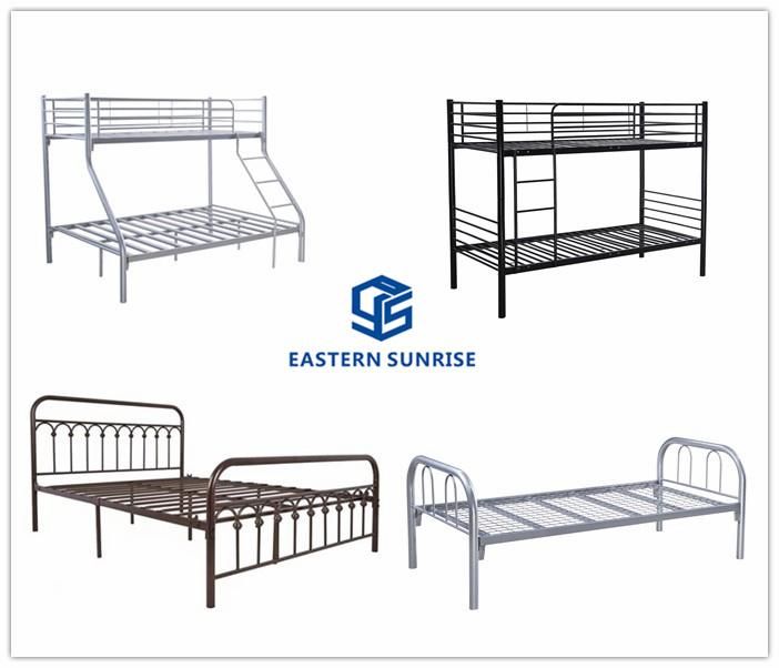 China Supplier Heavy Duty European Style Single Queen Metal Bed