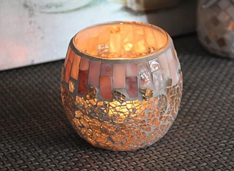 Shell Glass Candle Cup DIY Aromatherapy Candle Holder for Decoration