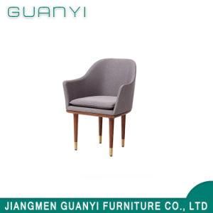 Modern Elegant High Back Fabric Wood Leisure Home Dining Chair