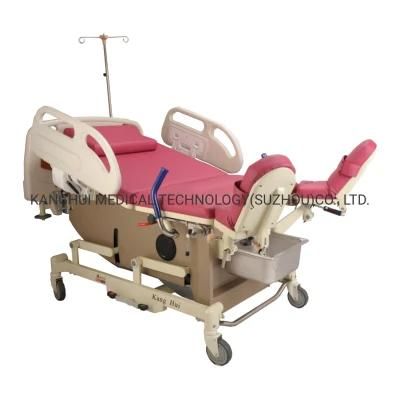 Optional Color Medical Hospital Labor Economic Delivery Bed with Guardrail and Hand Control