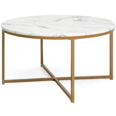 Popular European Style White Marble Coffee Tables for Dinnig Room