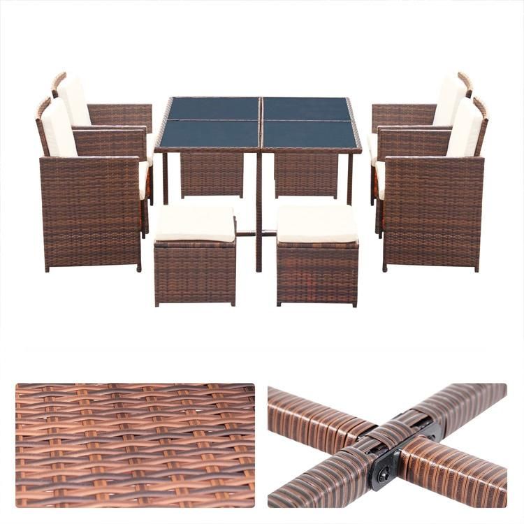 Outdoor and Indoor 9PCS Rattan Set (FREE COMBINATION)