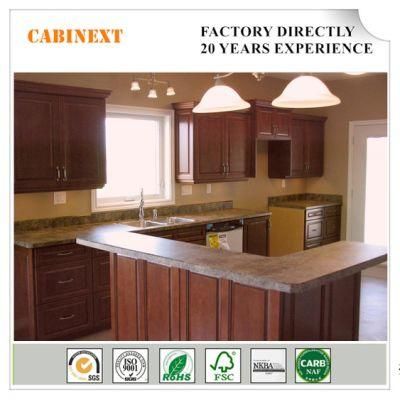 Popular Wholesale Chinese Wooden Kitchen Cabinet with ISO Certification