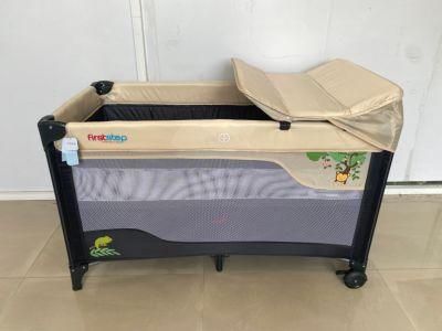 Mamakids S12-7 New Plastic Baby Playpen European Standard Hot Sale Baby Travel Cot with Changing Table