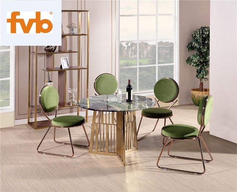 Modern Home Dining Room Furniture Sets with Stainless Frame